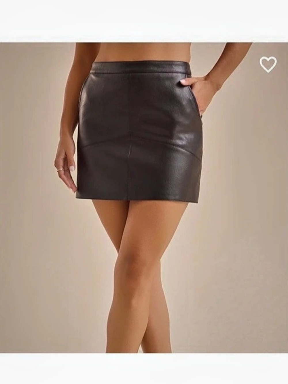 Altar’d State Vegan Leather Mini Skirt